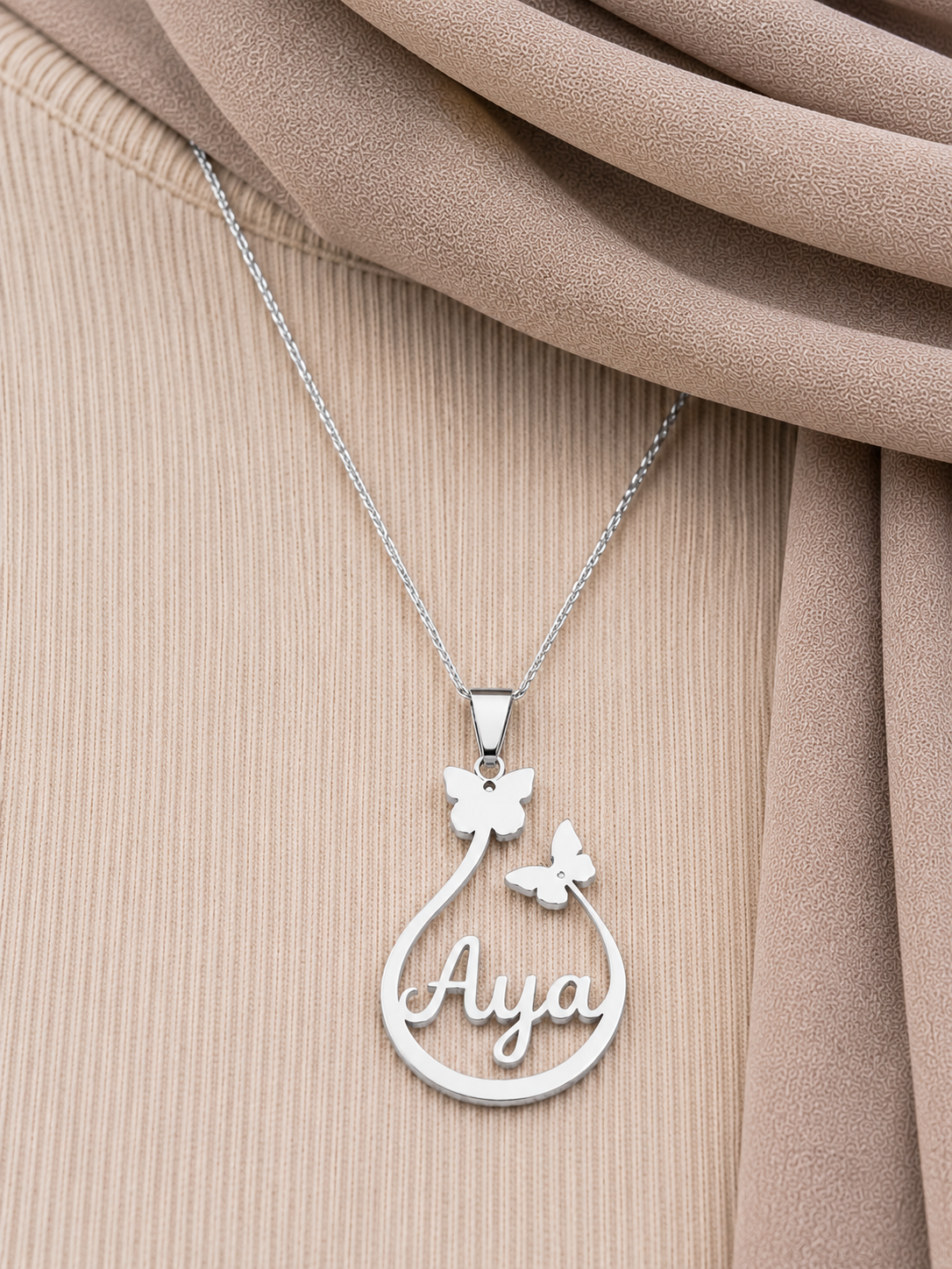 Butterfly Drop Necklace