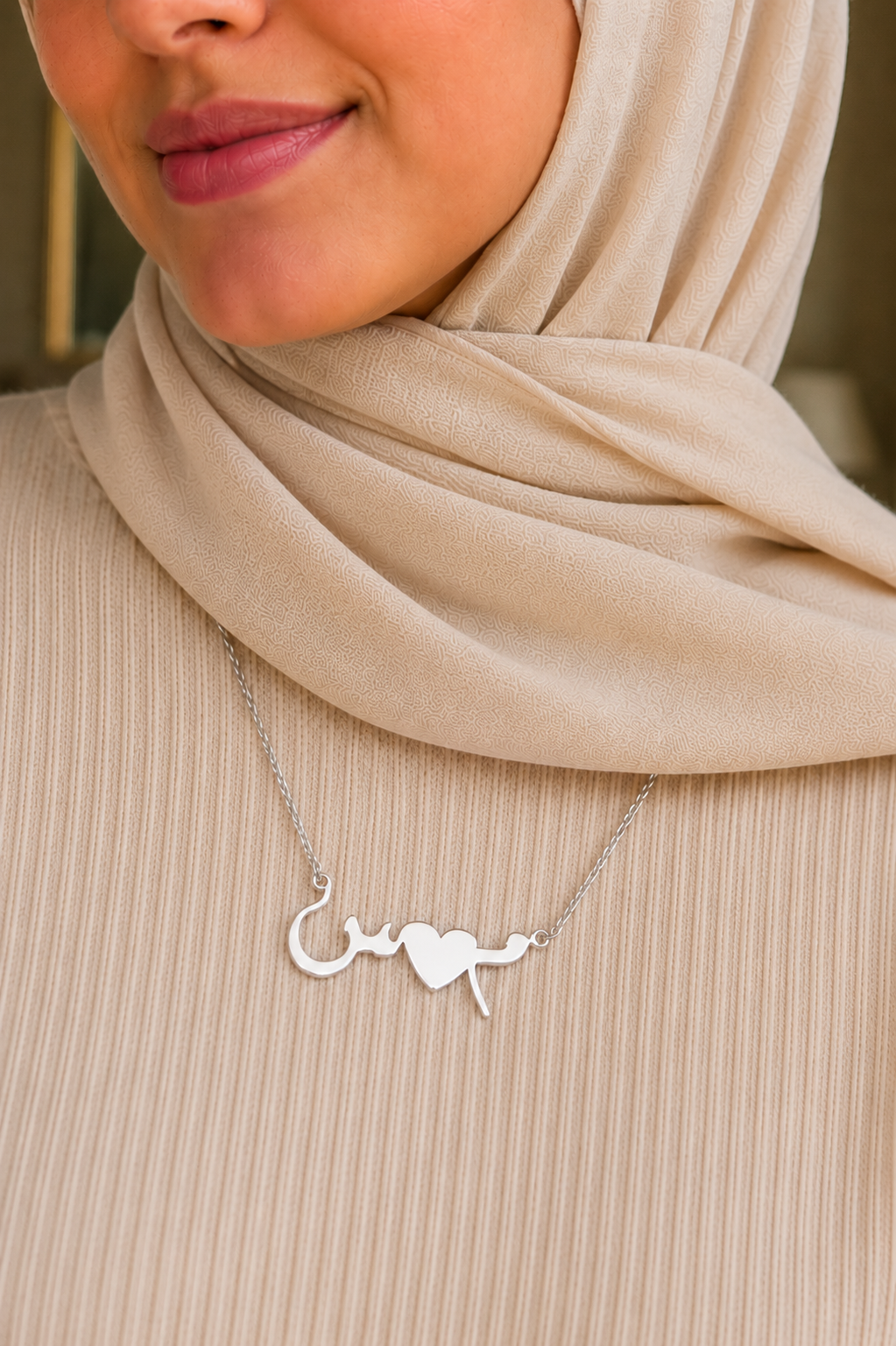 Couple Letters Necklace