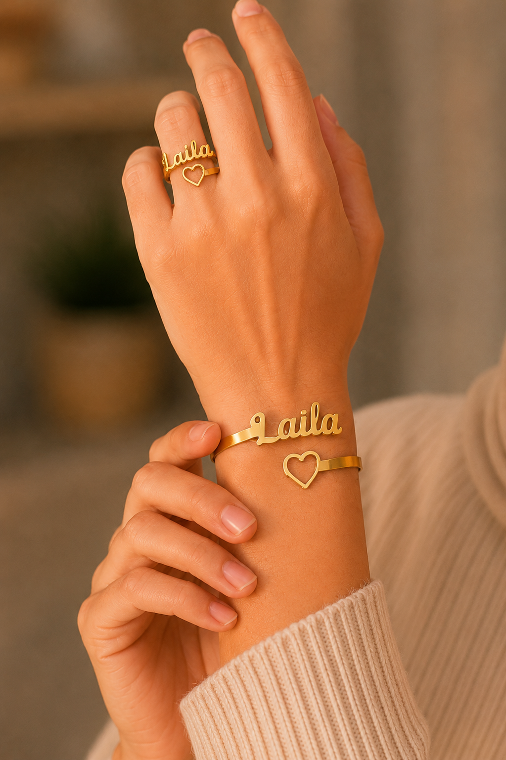 Heart Name Bracelet