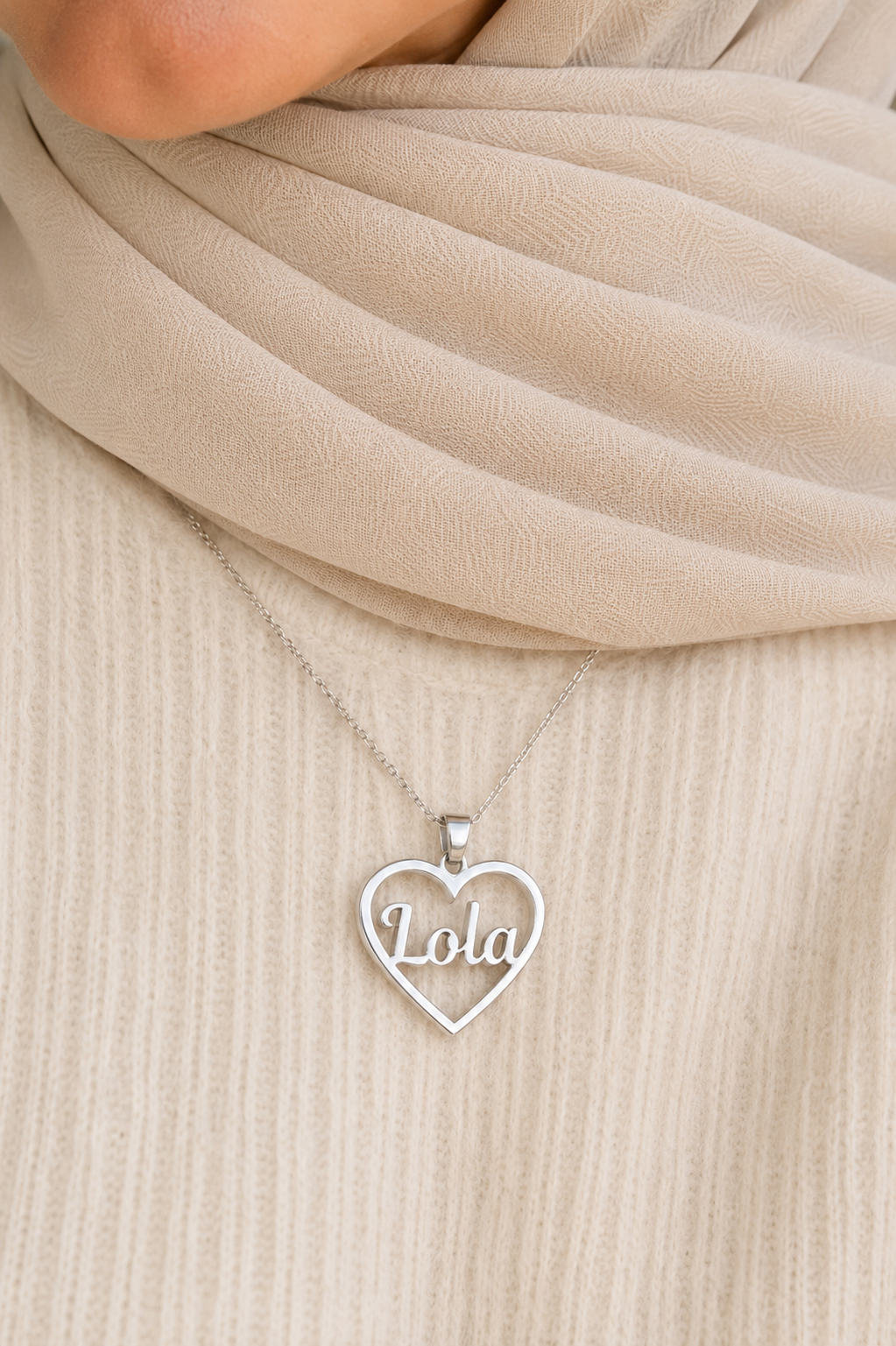 Name Inside Heart Necklace