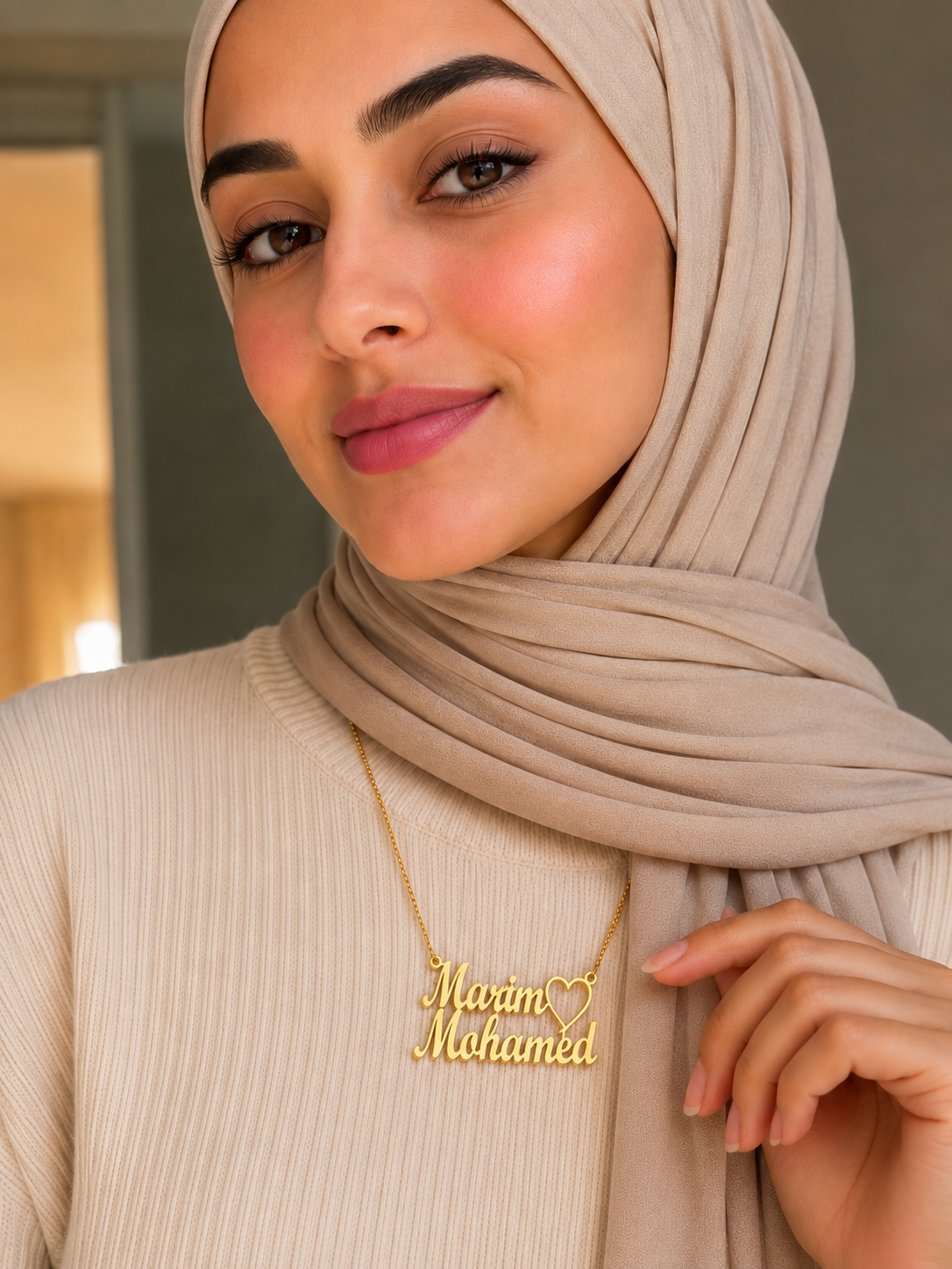 Double name necklace