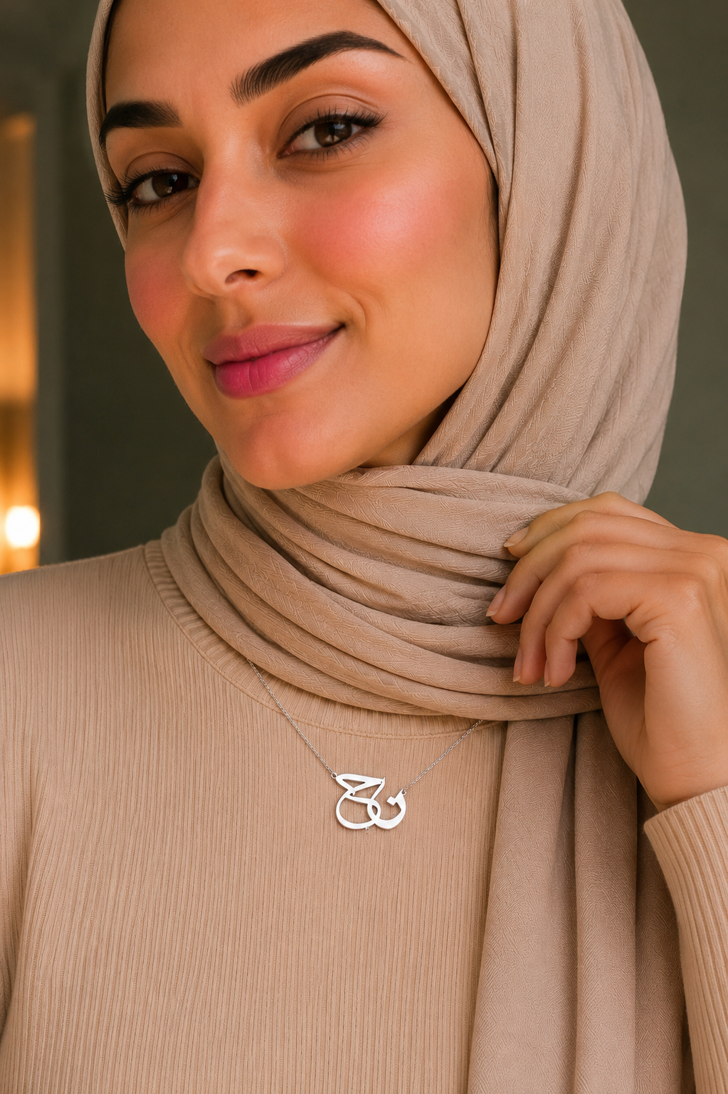 Double letter necklace