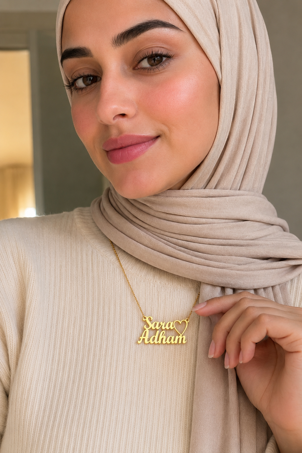 Double name necklace