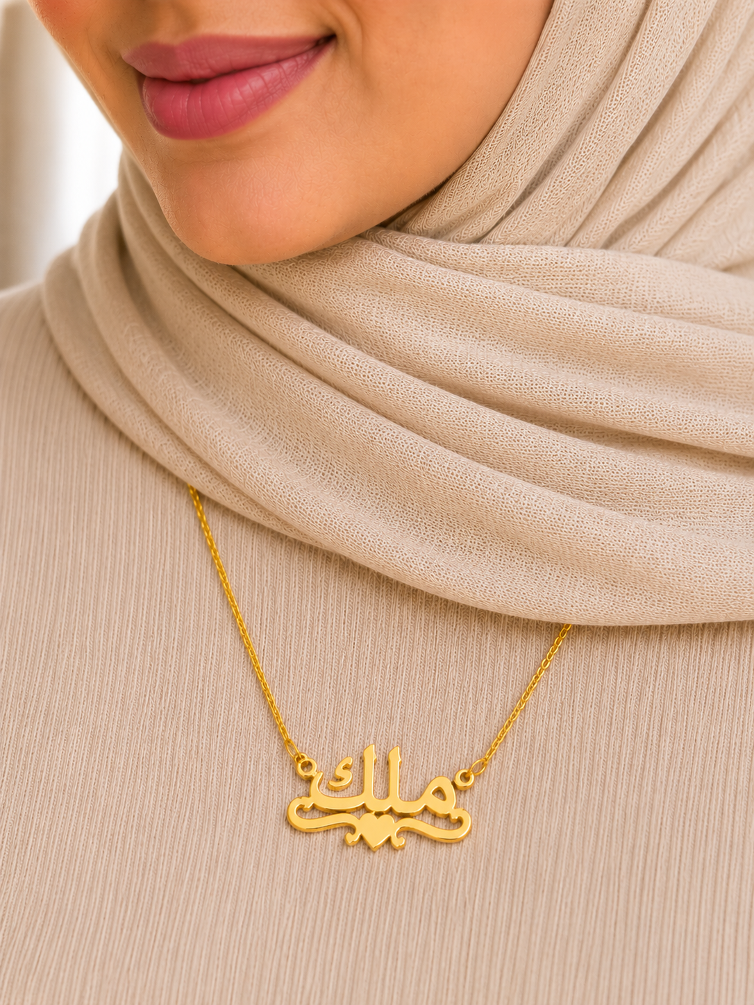 Angel Heart Name Necklace