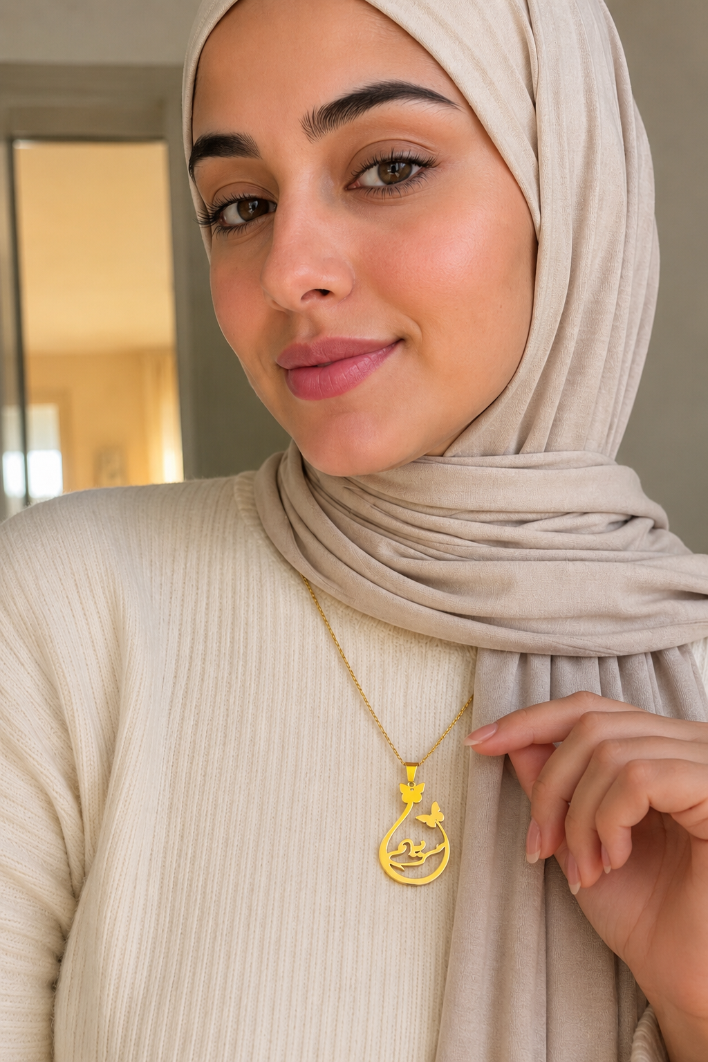 Butterfly Drop Necklace