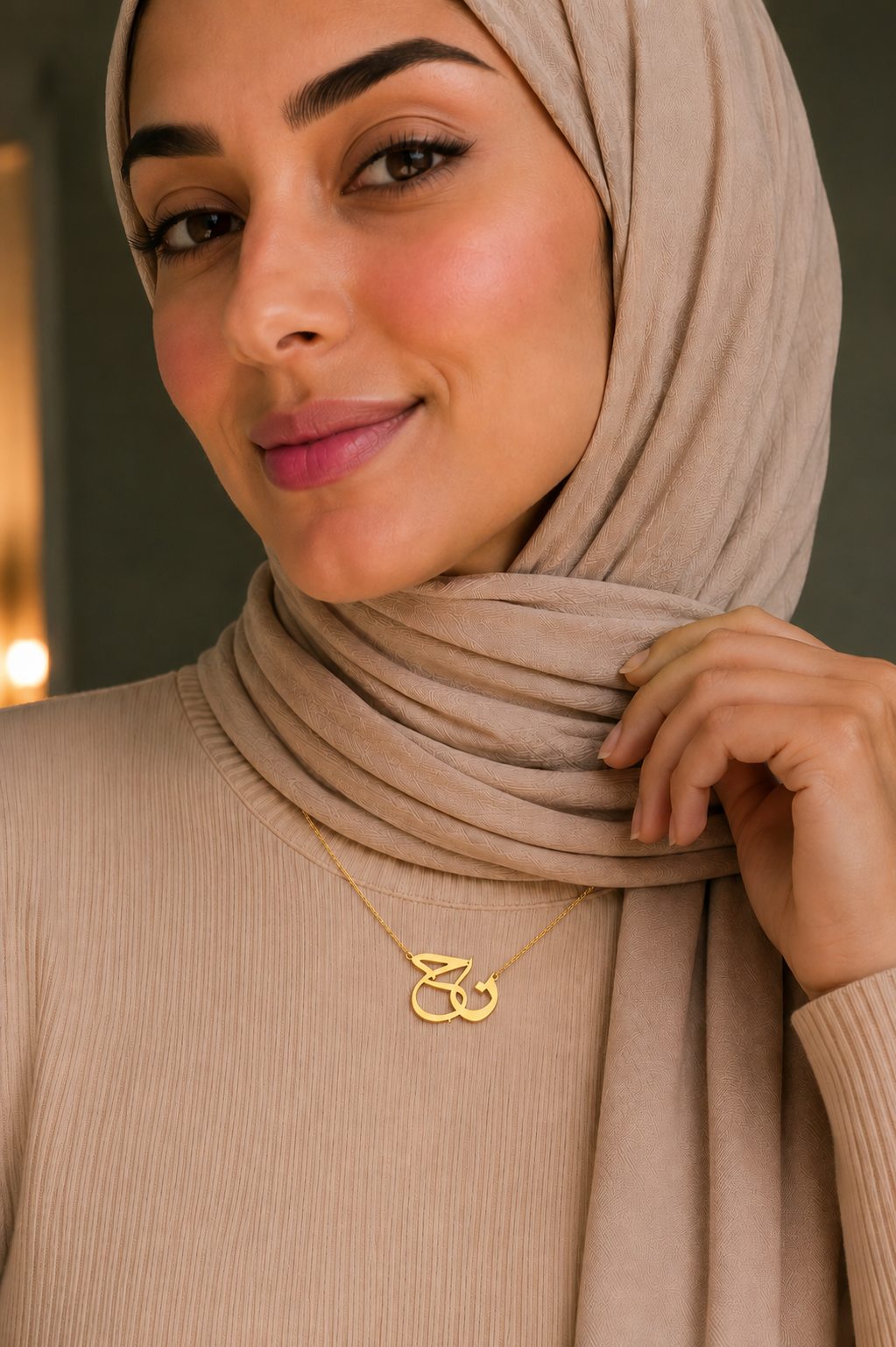 Double letter necklace