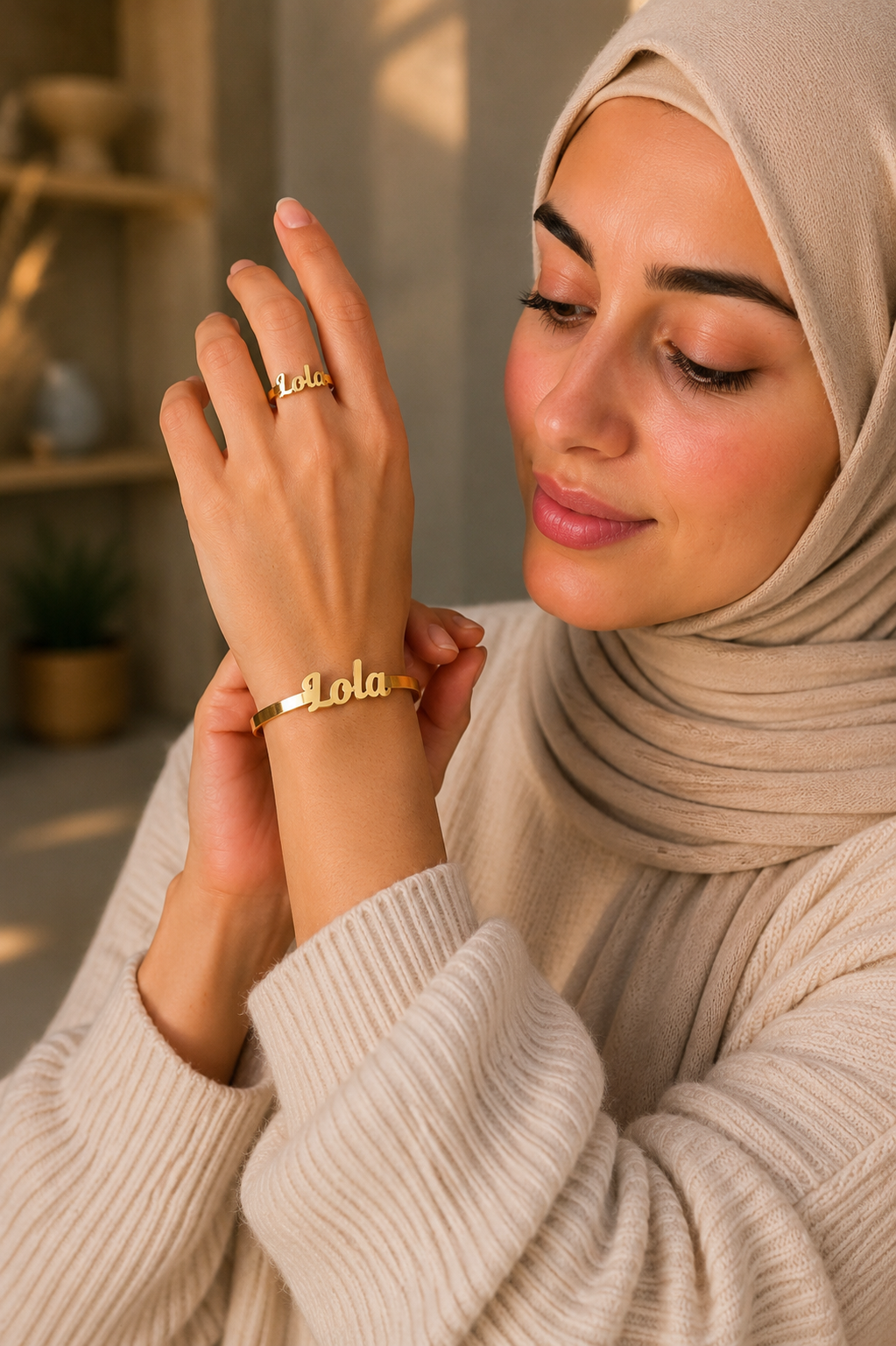 Middle name bracelet