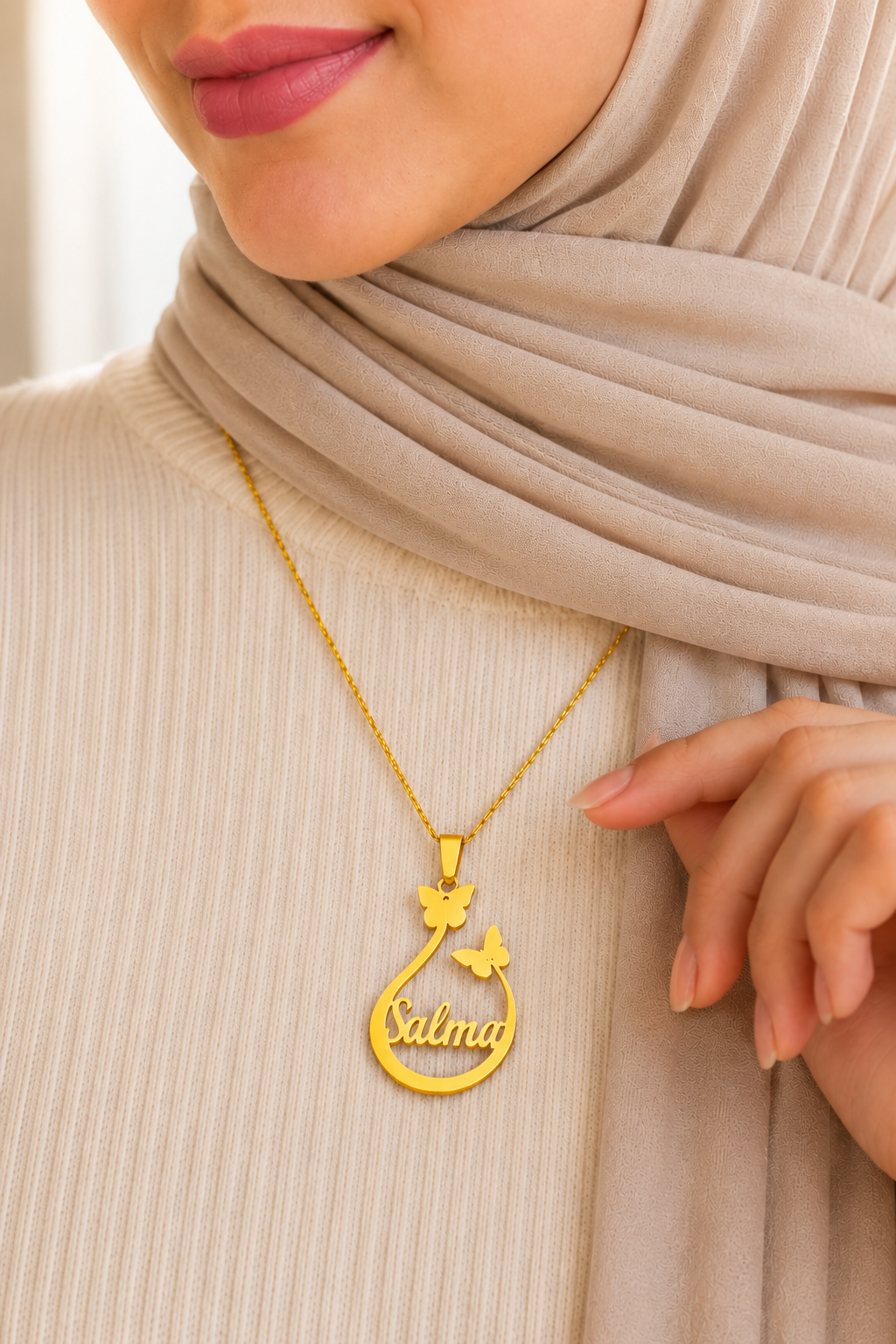 Butterfly Drop Necklace