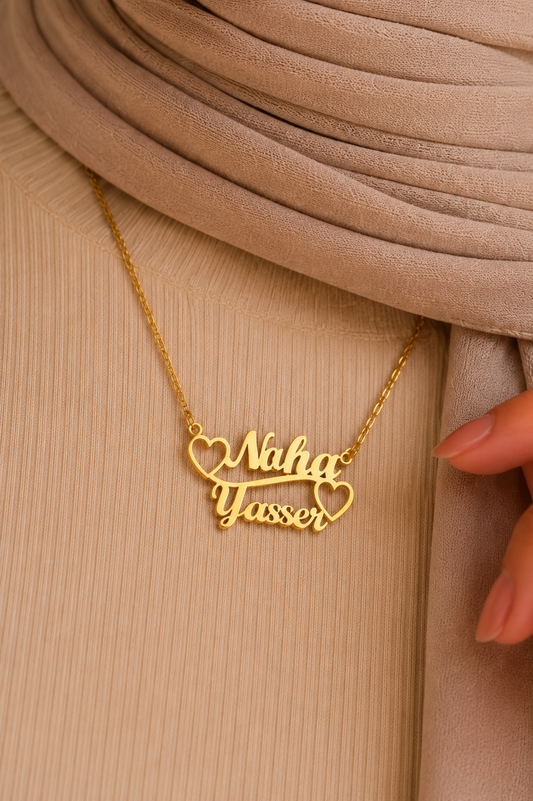 Couple Names Necklace