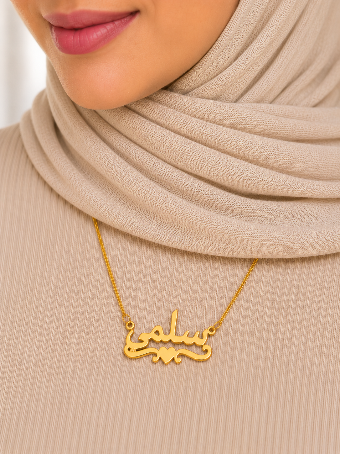 Angel Heart Name Necklace