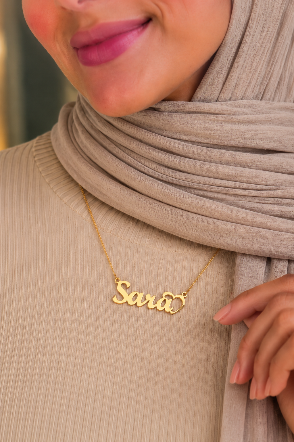 Heart Name Necklace