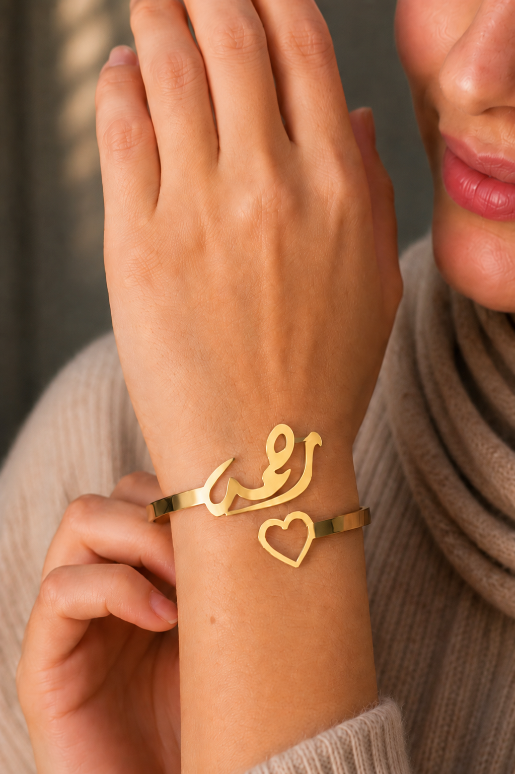 Heart Necklace + Bracelet Set