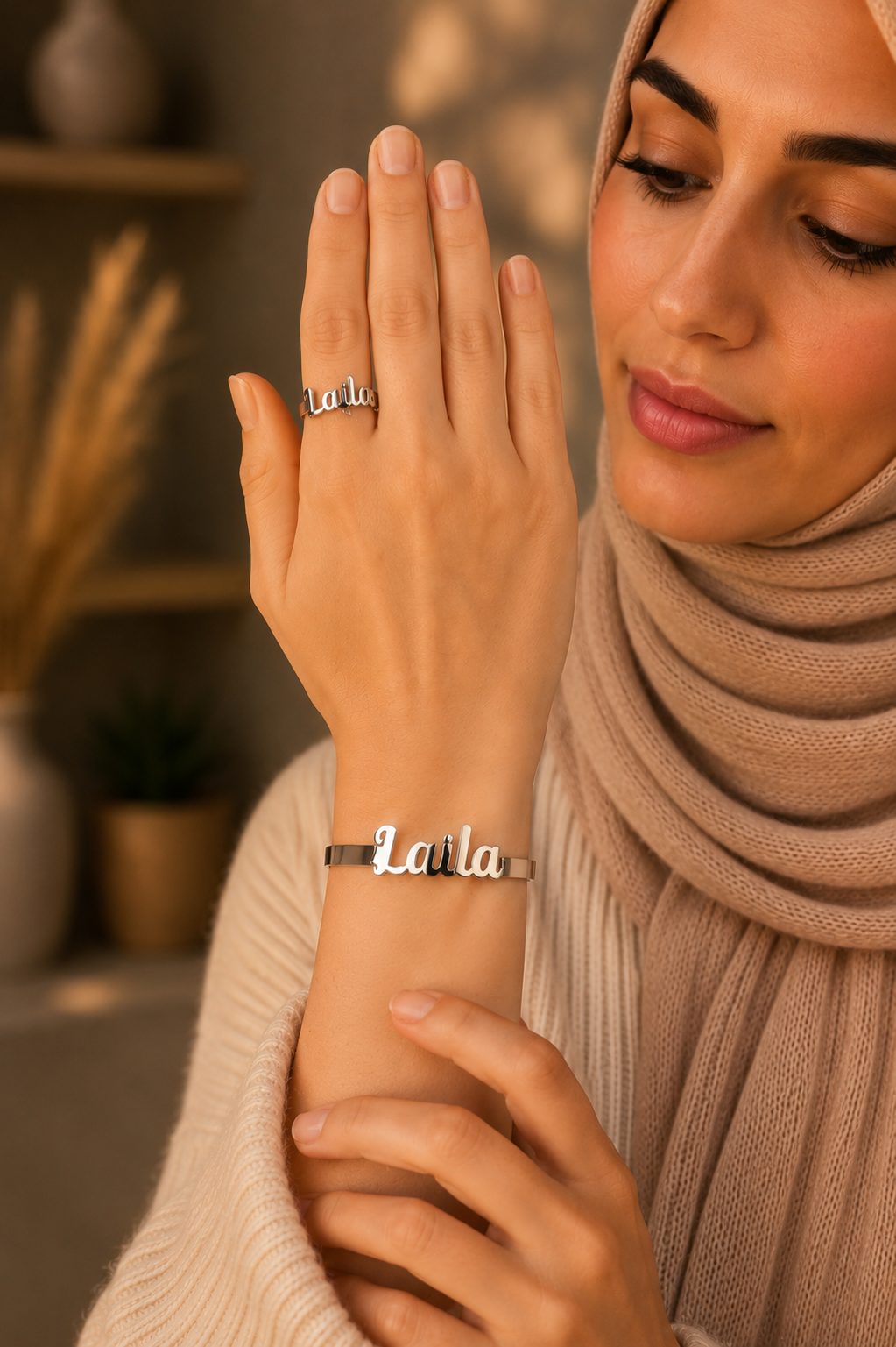 Middle name bracelet