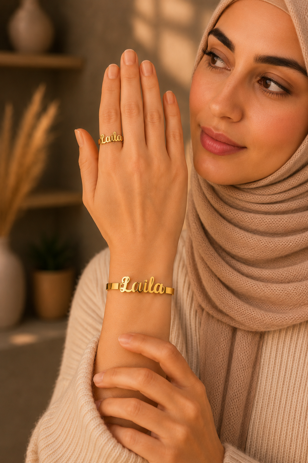 Middle name bracelet