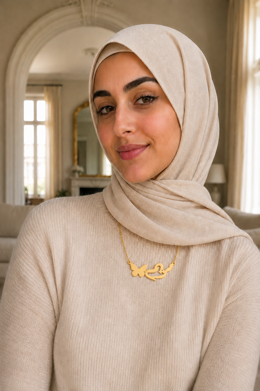 Butterfly Name Necklace