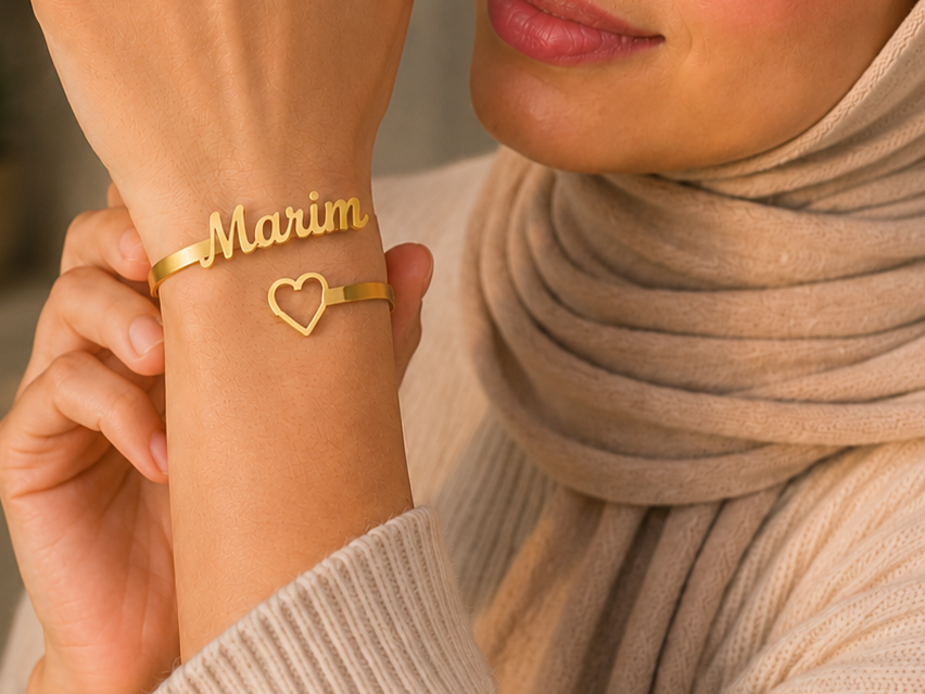 Heart Name Bracelet