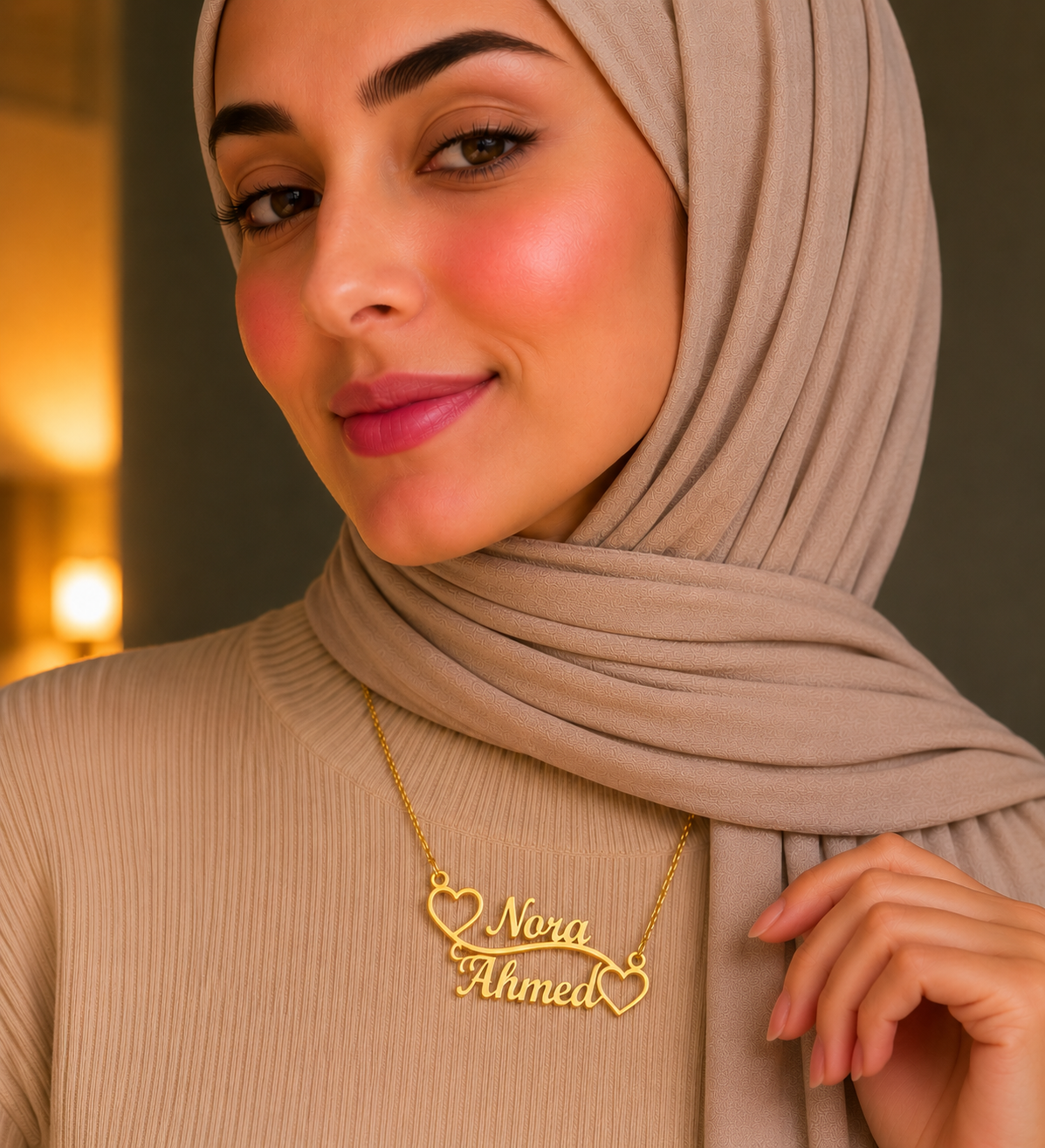 Couple Names Necklace