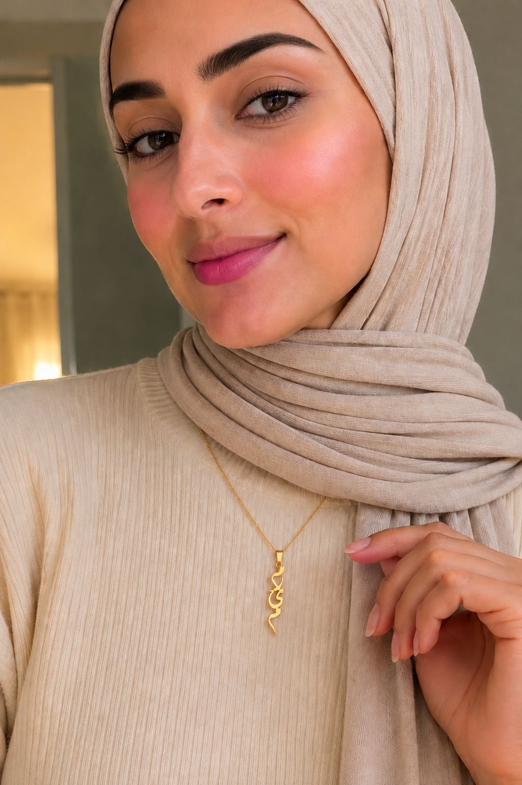 Vertical Name Necklace