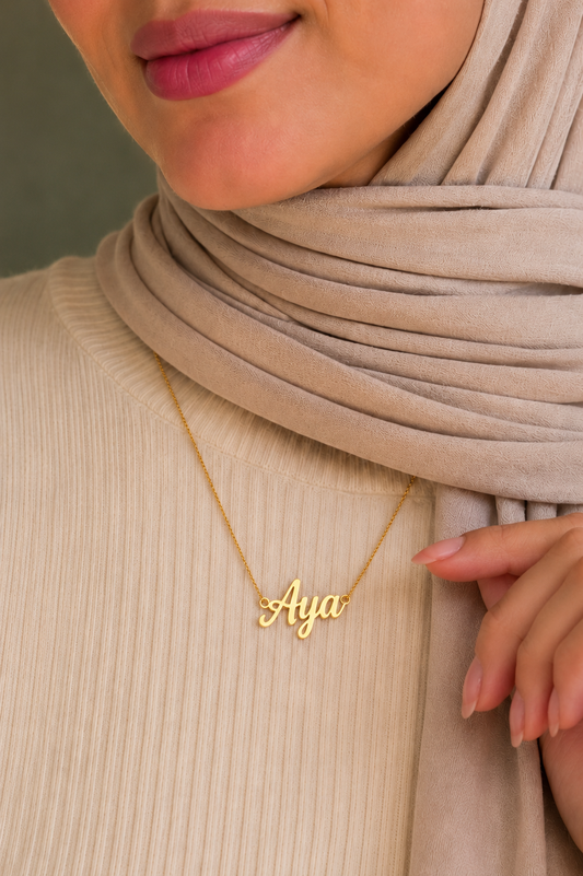 Name Necklace + Bracelet Set