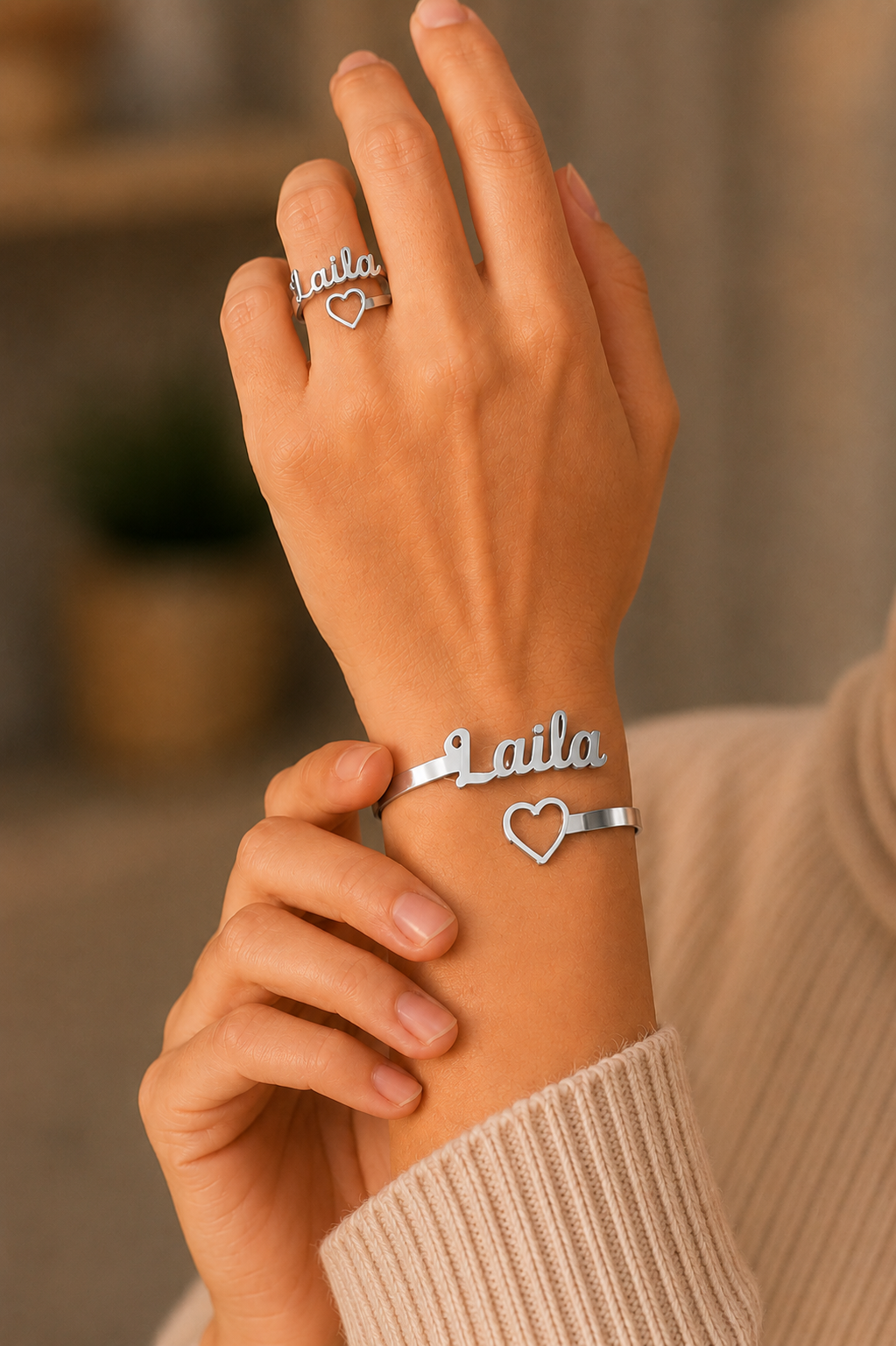 Heart Name Bracelet