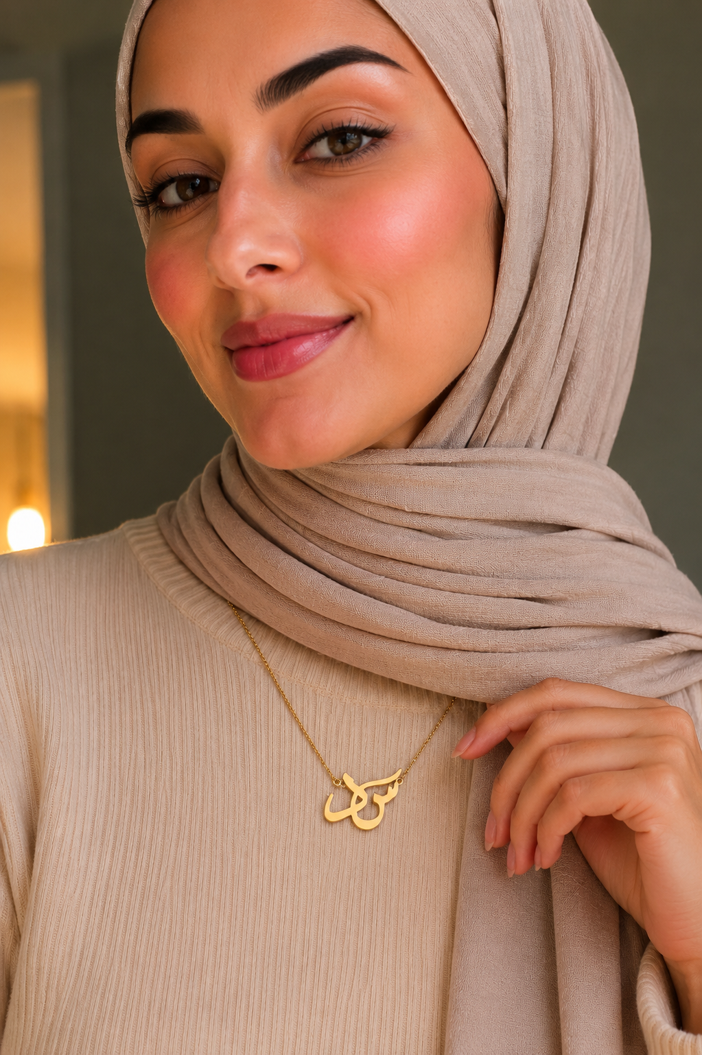 Double letter necklace