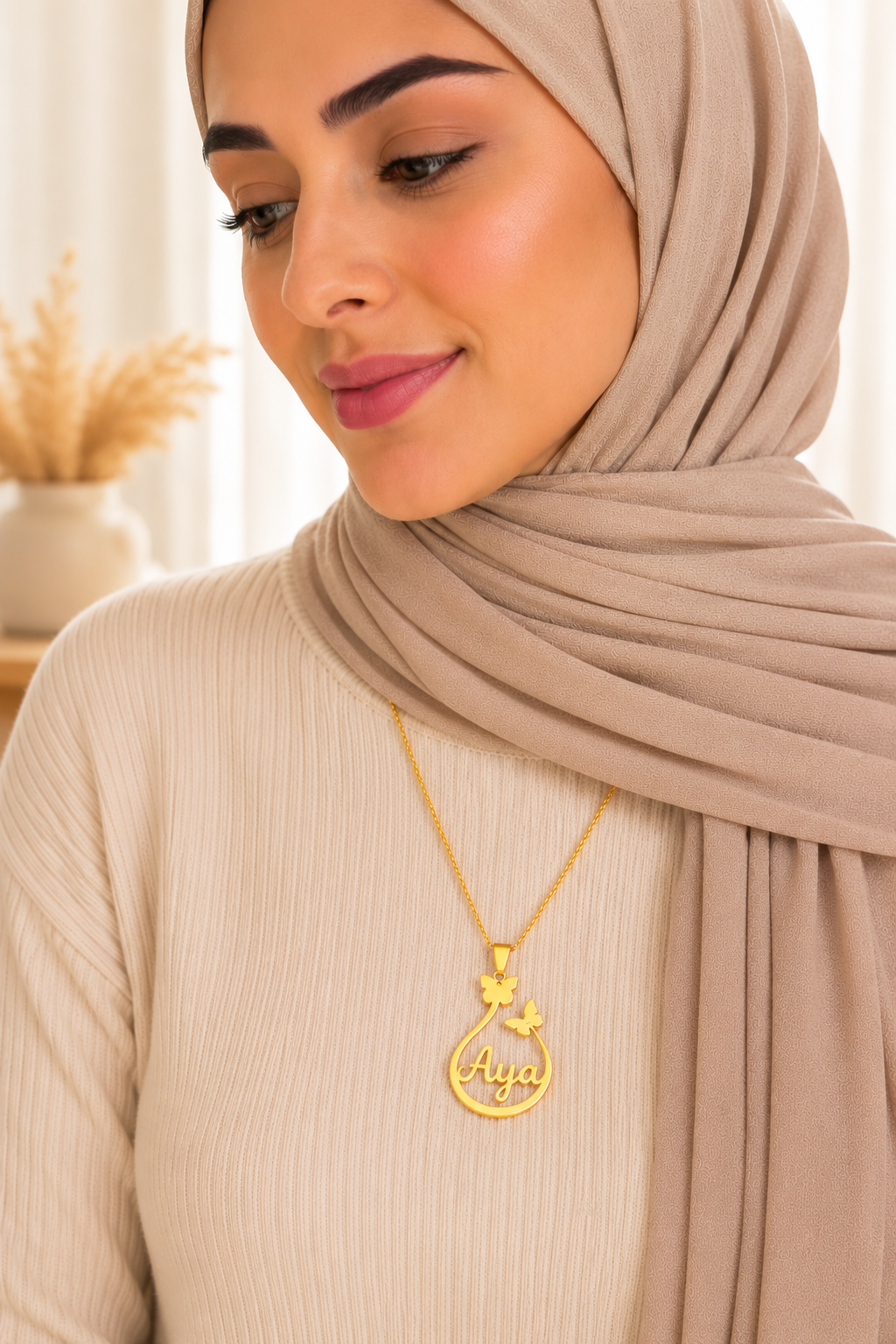 Butterfly Drop Necklace